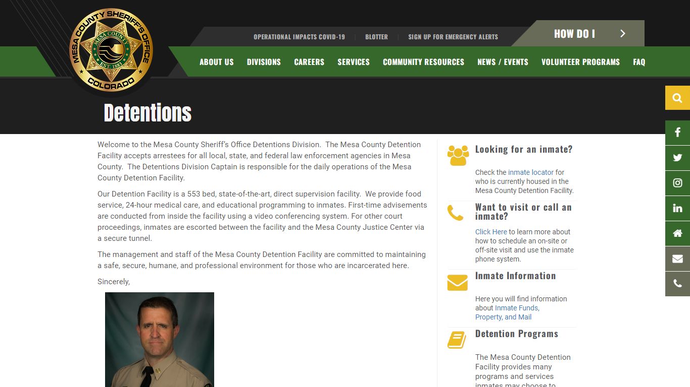 DETENTIONS - Mesa County Sheriff's Office - Mesa County ...